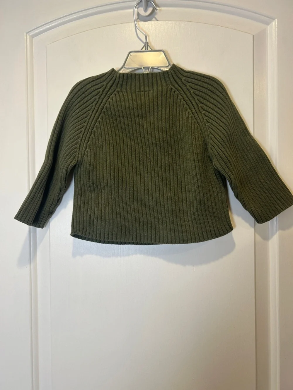 Gymboree Olive Green Ribbed Knit Sweater with Appliqué size 18-24m